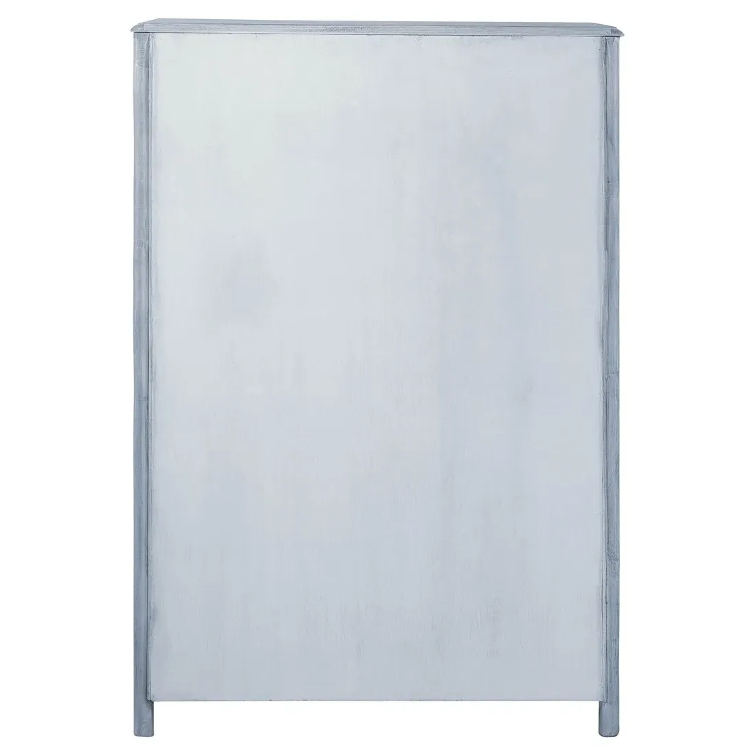 Elliana Tall Chest - Blue, Rattan