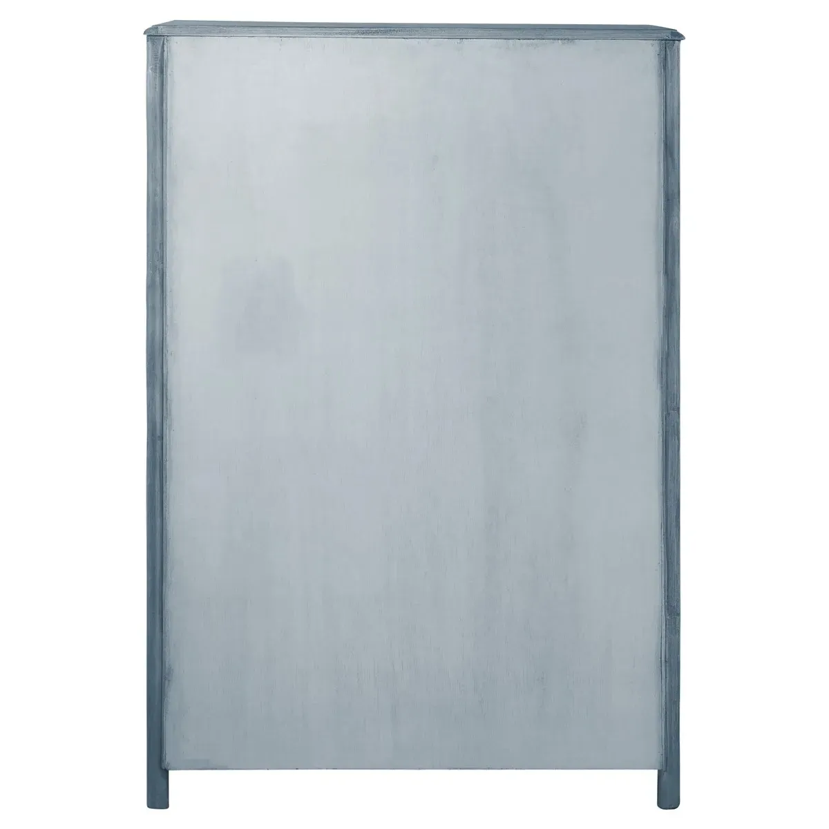 Elliana Tall Chest - Dark Blue, Rattan