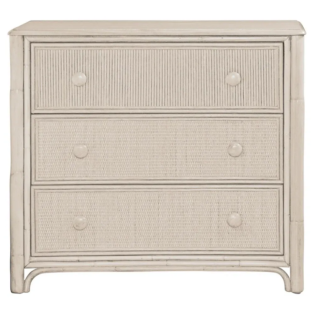 Elliana Woven Bachelor Chest - Cream, Rattan