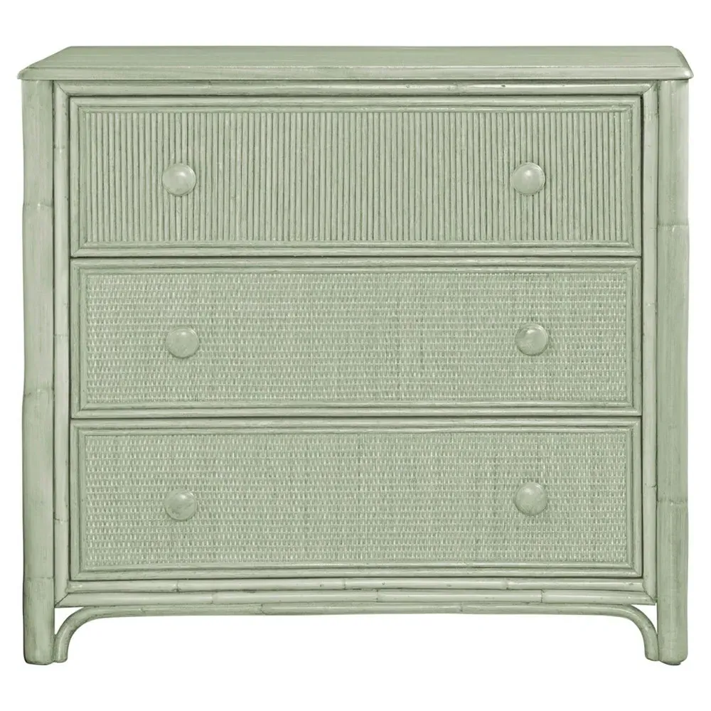 Elliana Woven Bachelor Chest - Green, Rattan