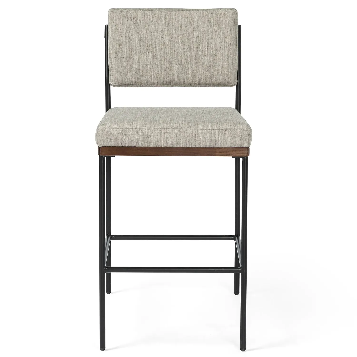 Ellie Bar Stool - Grey, Performance Fabric