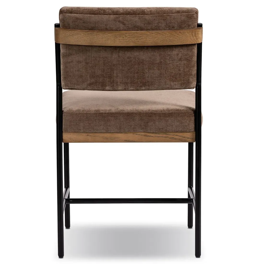 Ellie Dining Chair - Brown, Velvet