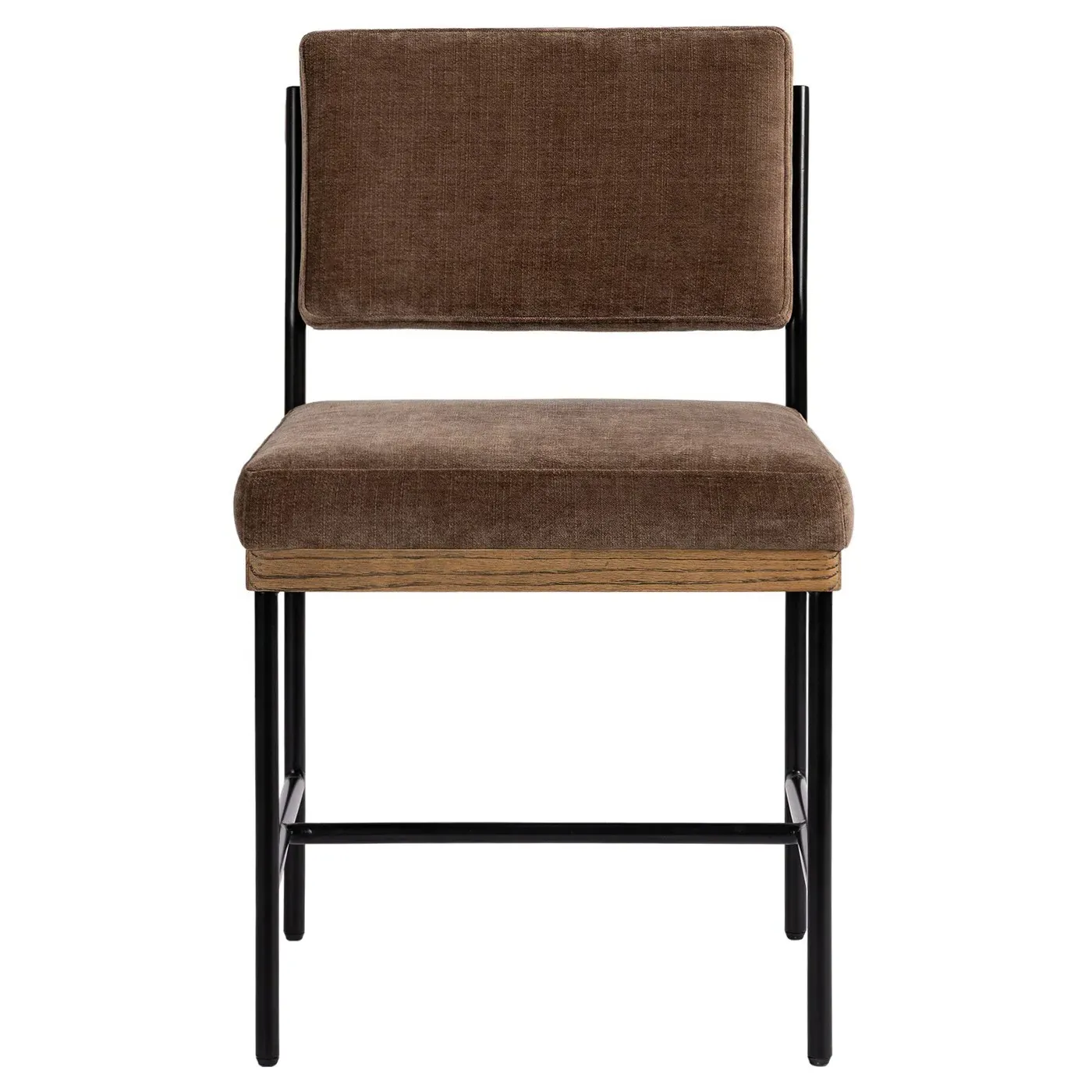 Ellie Dining Chair - Brown, Velvet image