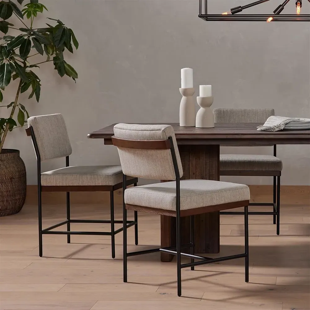 Ellie Dining Chair - Grey, Performance Fabric