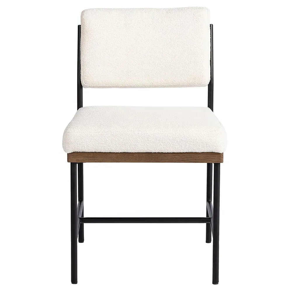 Ellie Dining Chair - White, Performance Fabric
