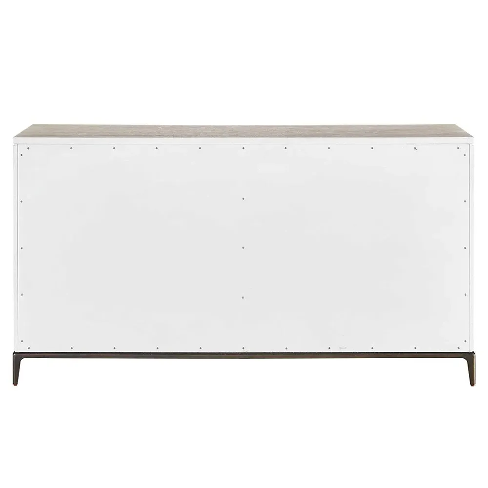 Ellie Double Dresser - Light Grey, Oak