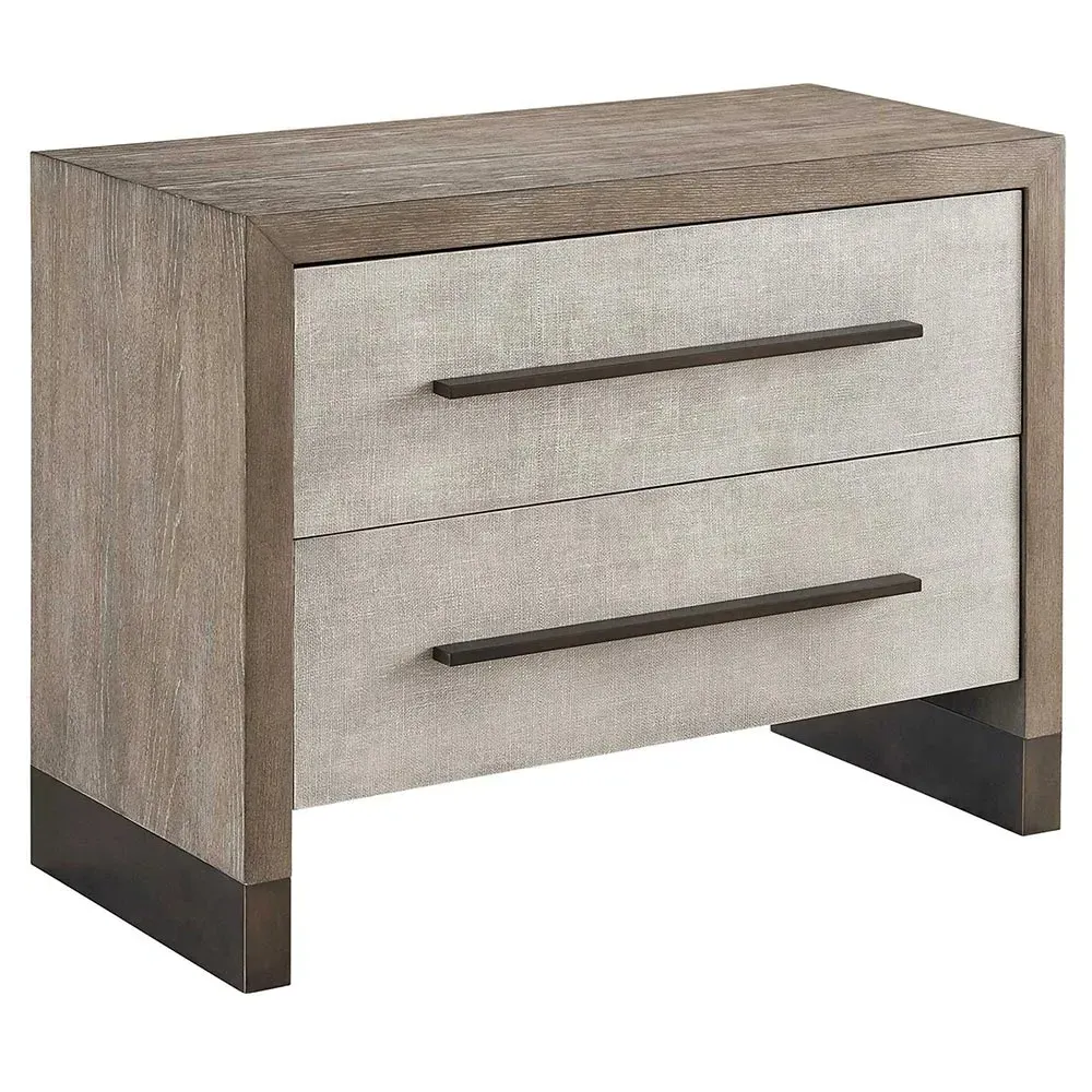 Ellie Large Nightstand - Grey, Oak