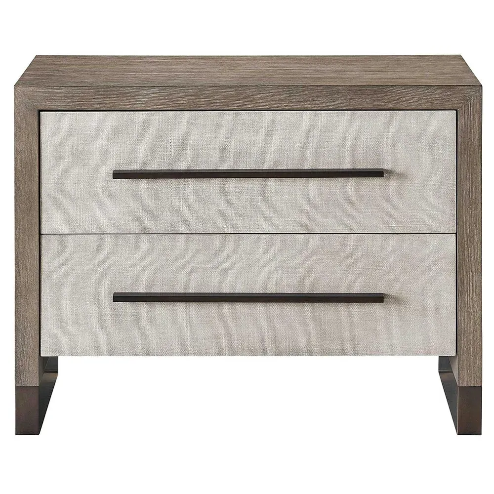Ellie Large Nightstand - Grey, Oak