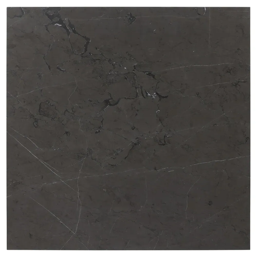 Ellie Square End Table - Grey, Marble