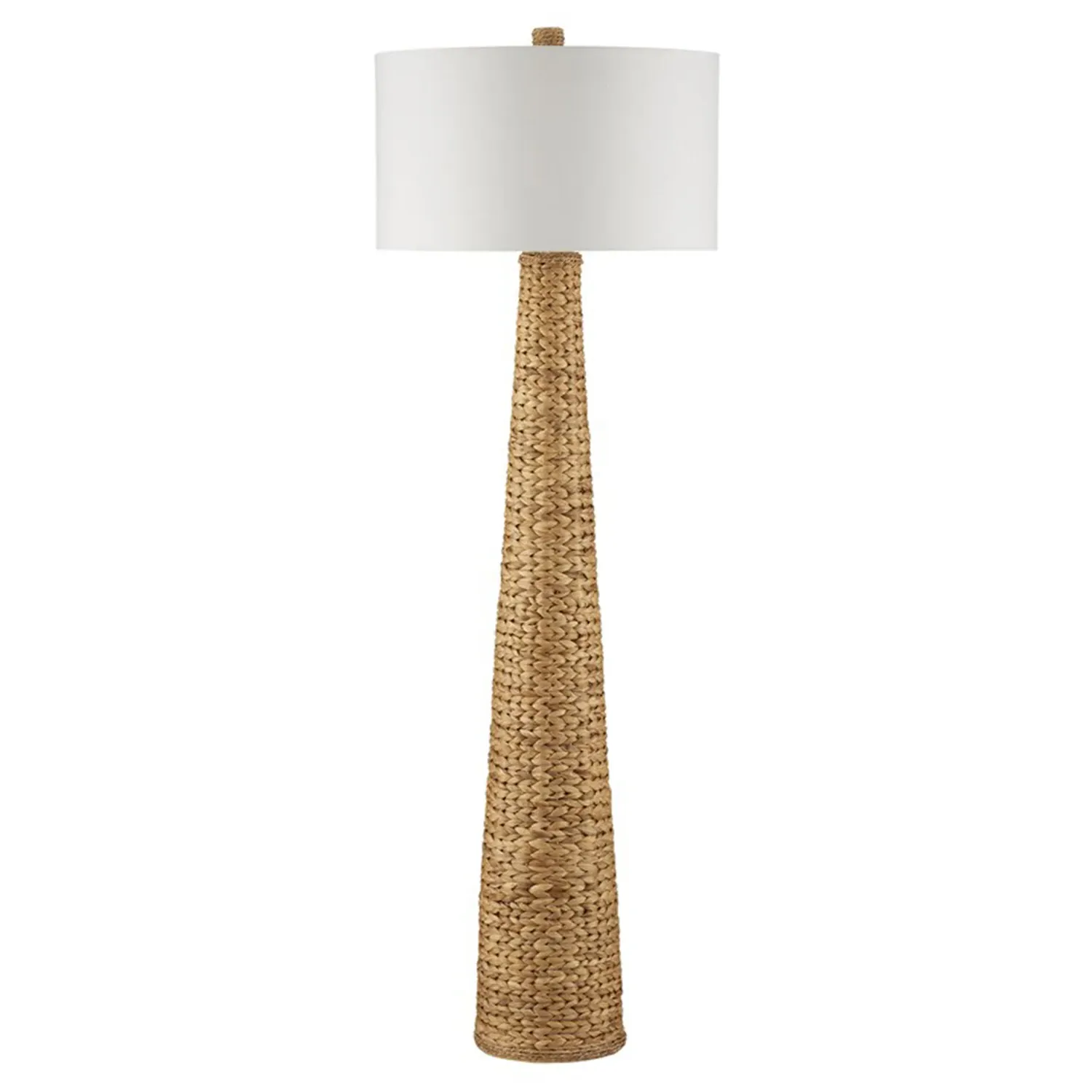 Elliot Column Floor Lamp - Natural, Water Hyacinth image