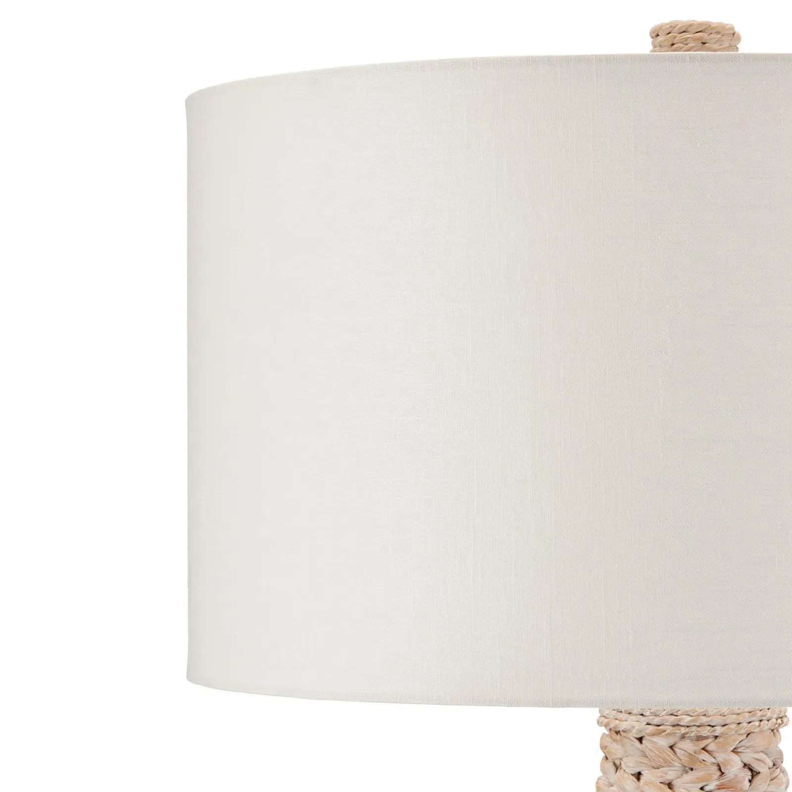 Elliot Column Floor Lamp - Whitewash, Water Hyacinth