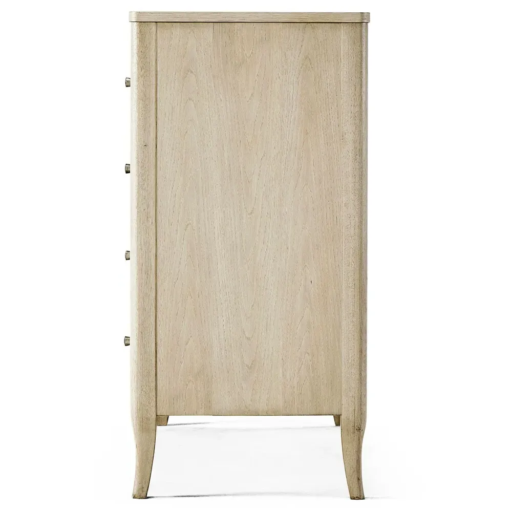 Ellis Bachelor Chest with Bone Inlay - Brown, Oak