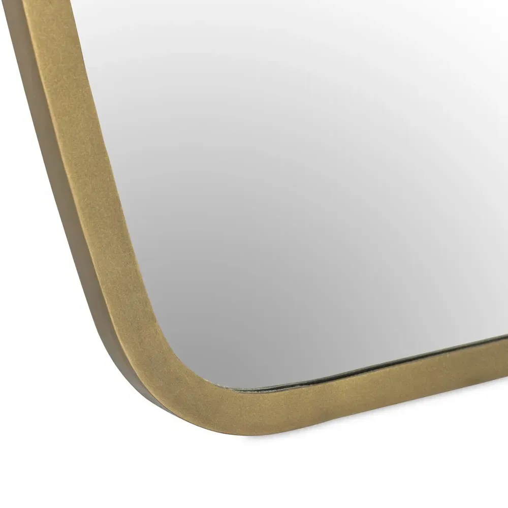 Ellis Iron Wall Mirror - Brass