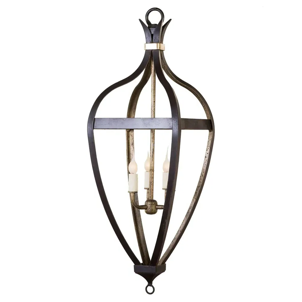 Ellis Small Candelabra Lantern - Dark Bronze, Steel image