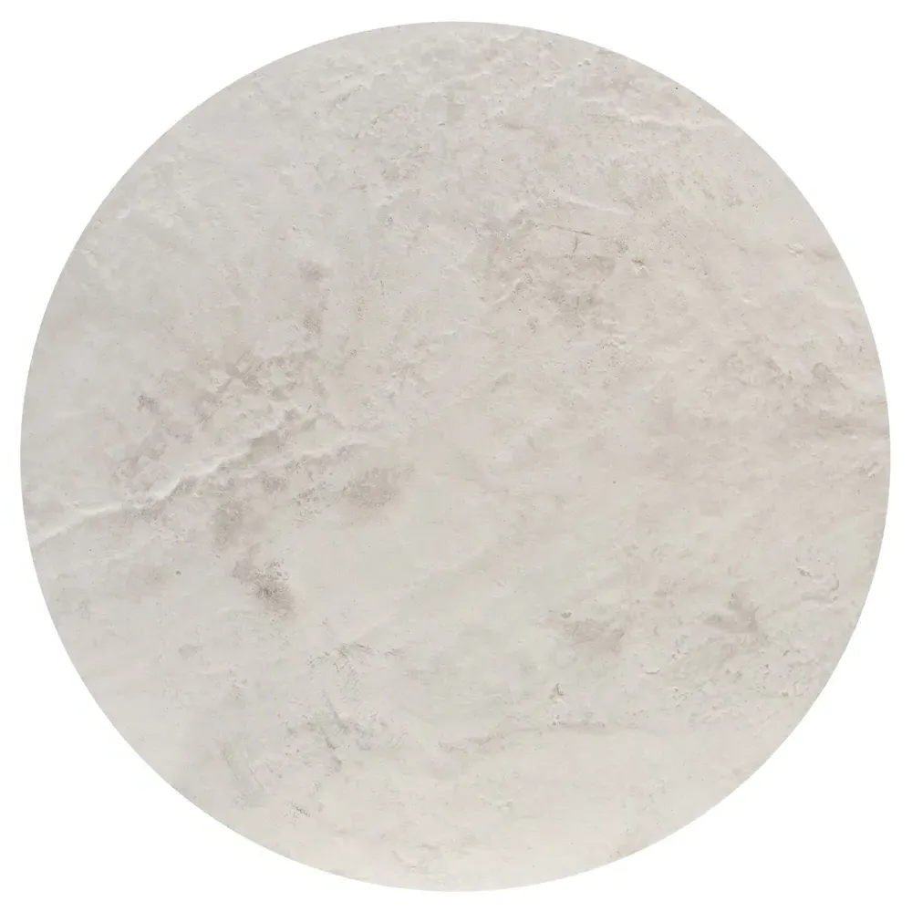 Ellory Round Outdoor Drink Table - Off White, Concrete