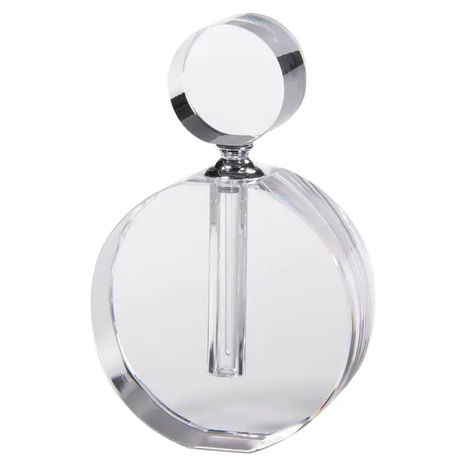 Elly 6" Double O Glass Perfume Bottle - Clear image