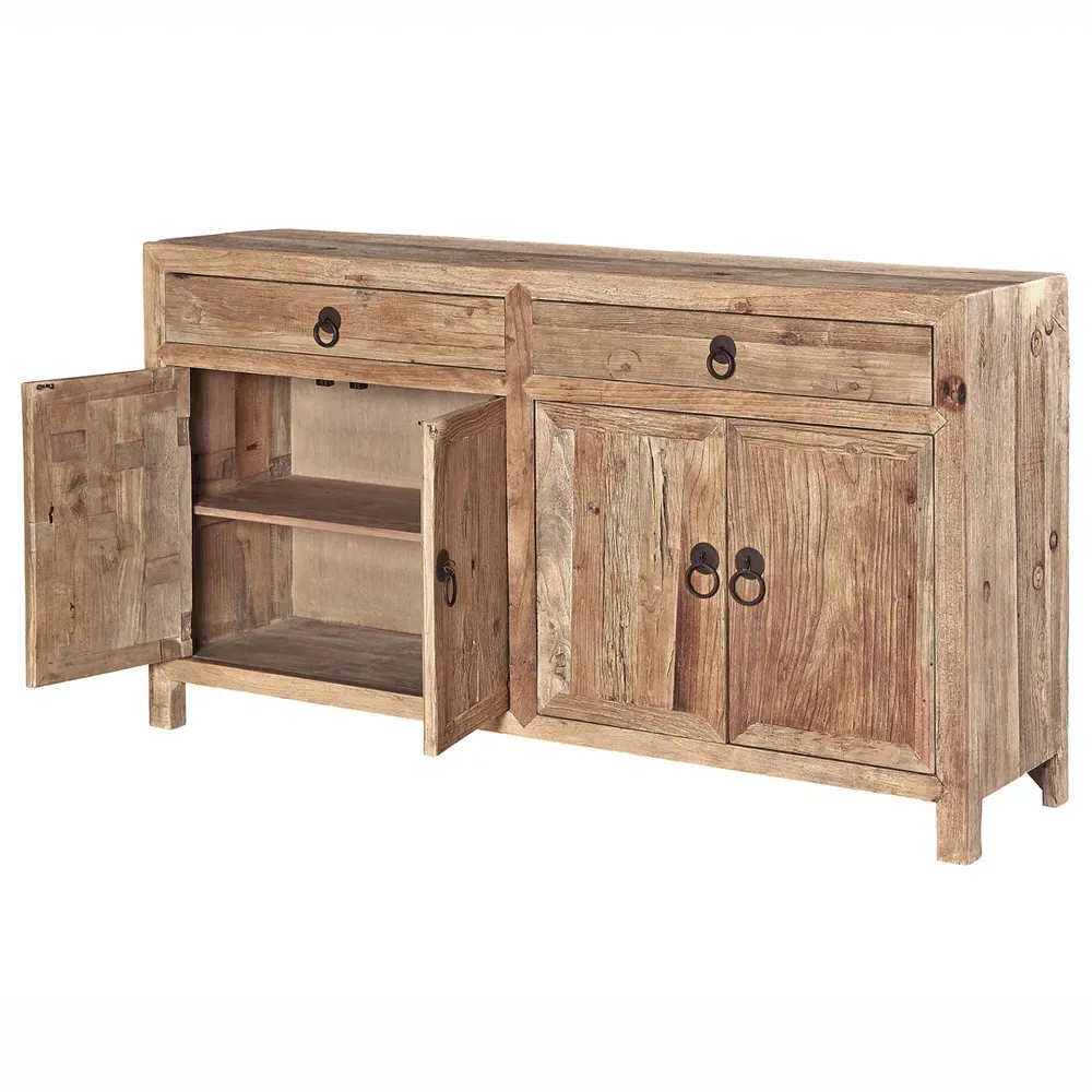 Elma Sideboard - Brown, Elm Wood