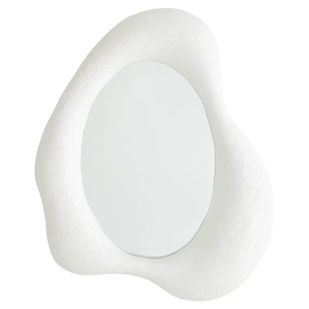 Elodie Extra Large Wall Mirror - White, Resin image