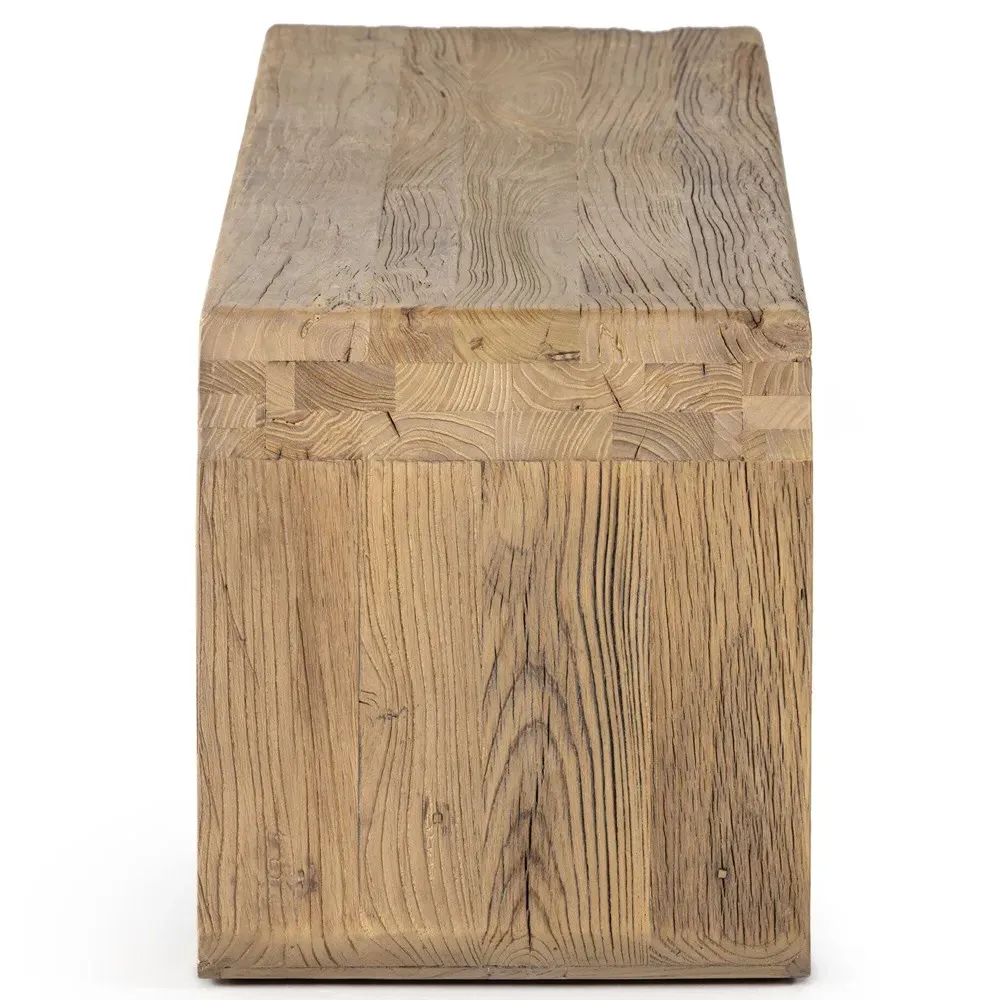 Eloisa Entryway Bench - Brown, Reclaimed Elm Wood