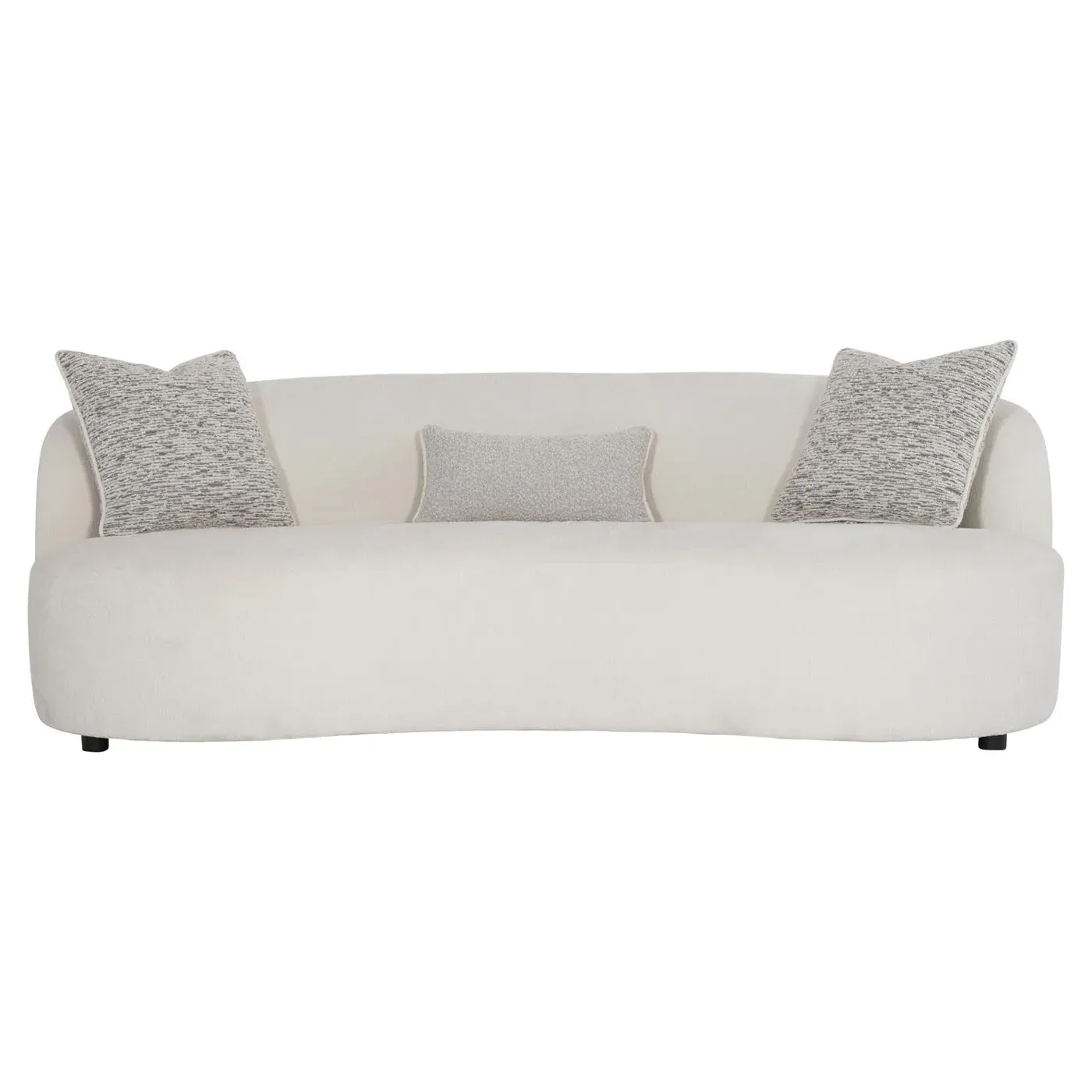 Eloise Curved Sofa - Cream, Boucle image