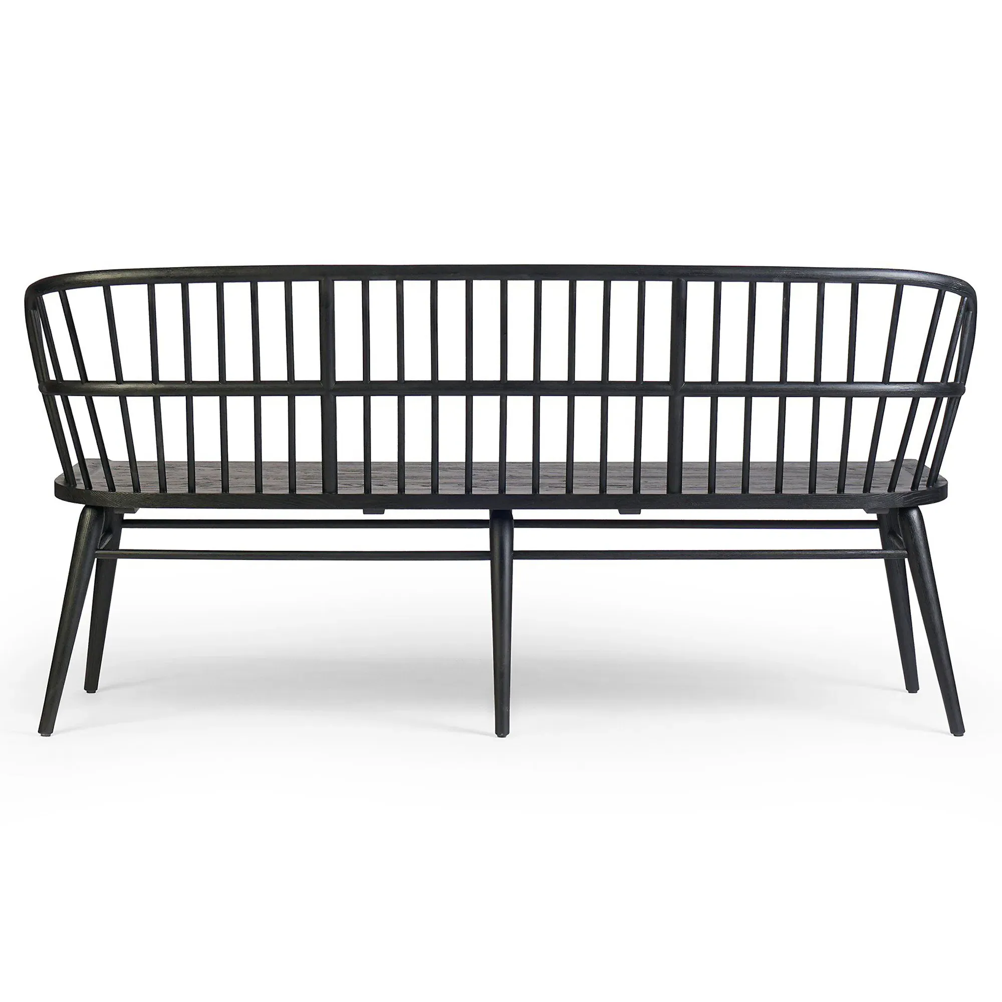 Elora Windsor Bench - Black, Ash Wood