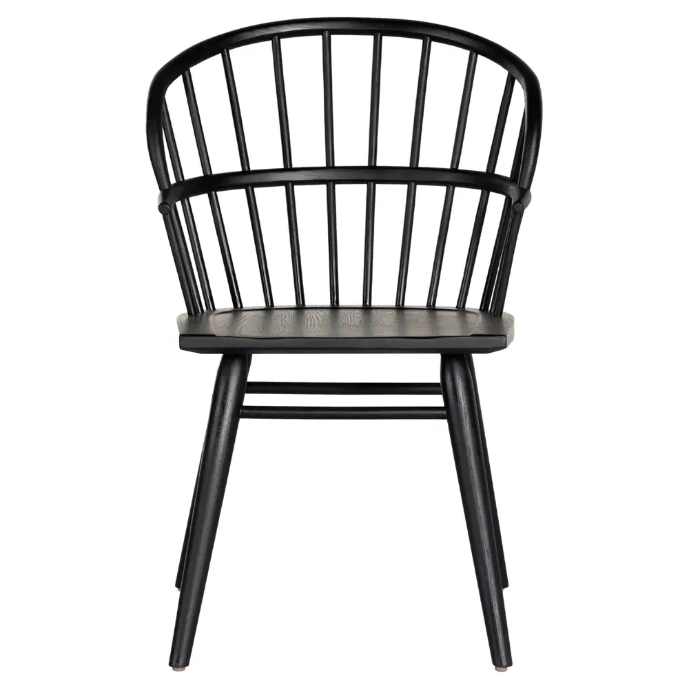 Elora Windsor Dining Chair - Black, Ash Wood image