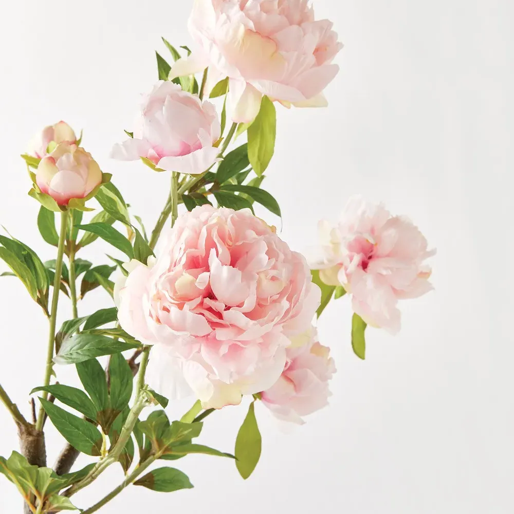 Elowyn Peony Branch Faux Floral - Pink