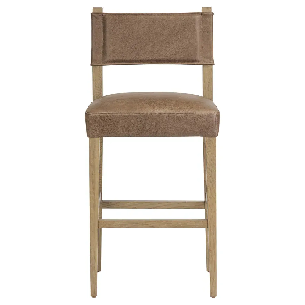 Ely Bar Stool - Brown, Oak