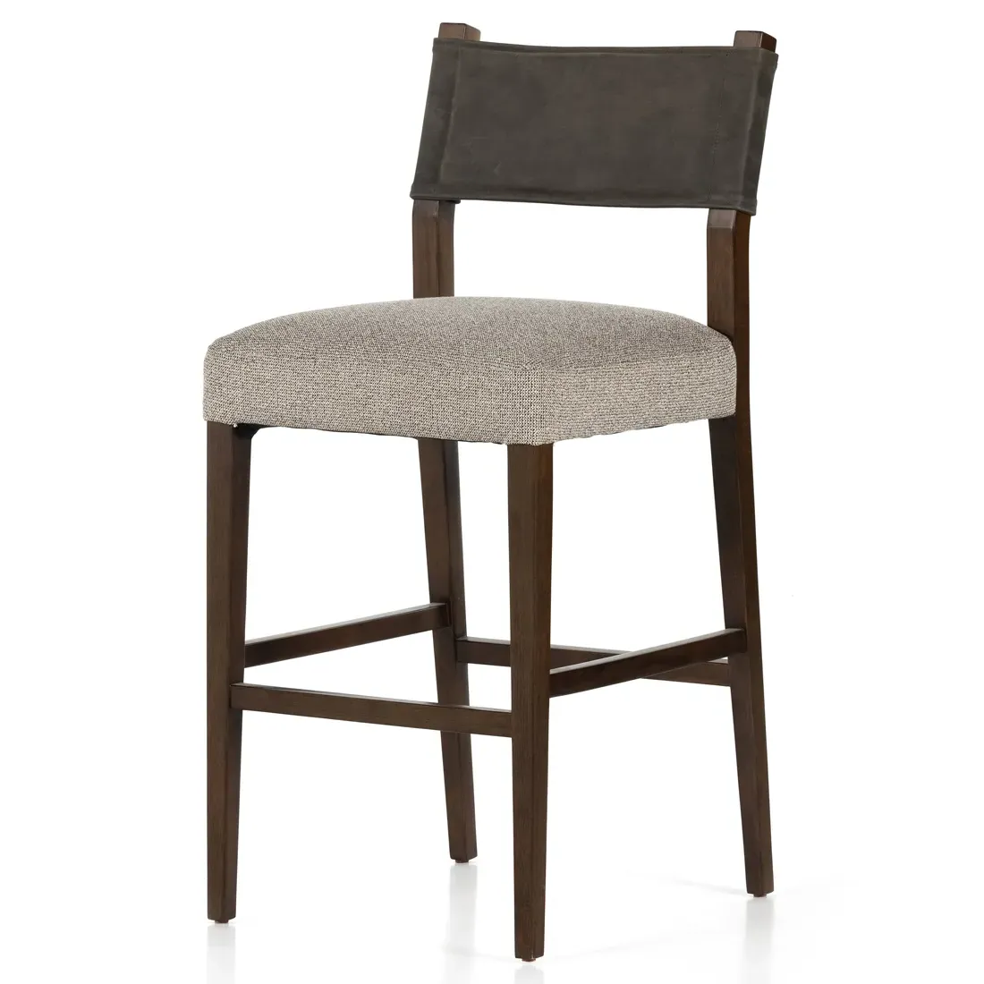 Ely Bar Stool - Grey, Parawood
