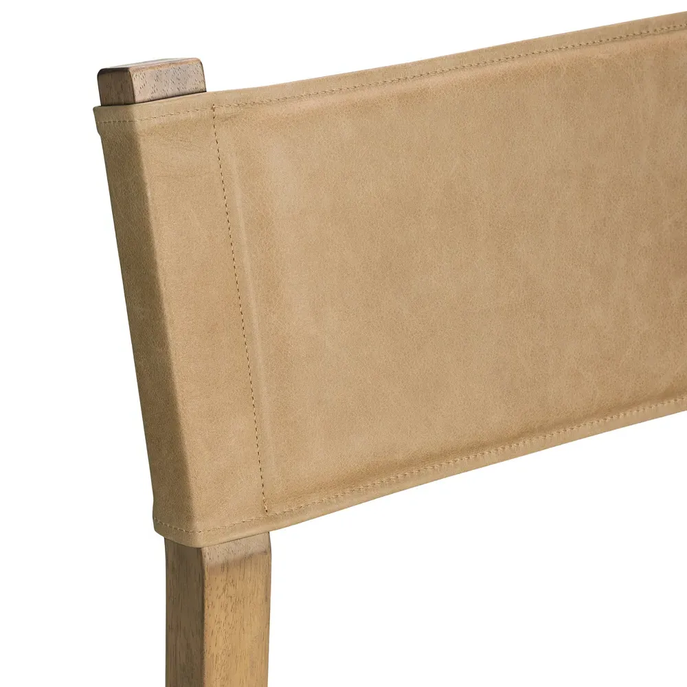Ely Counter Stool - Beige, Parawood