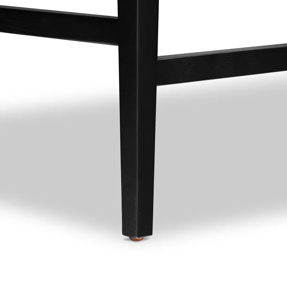 Ely Counter Stool - Black, Ash