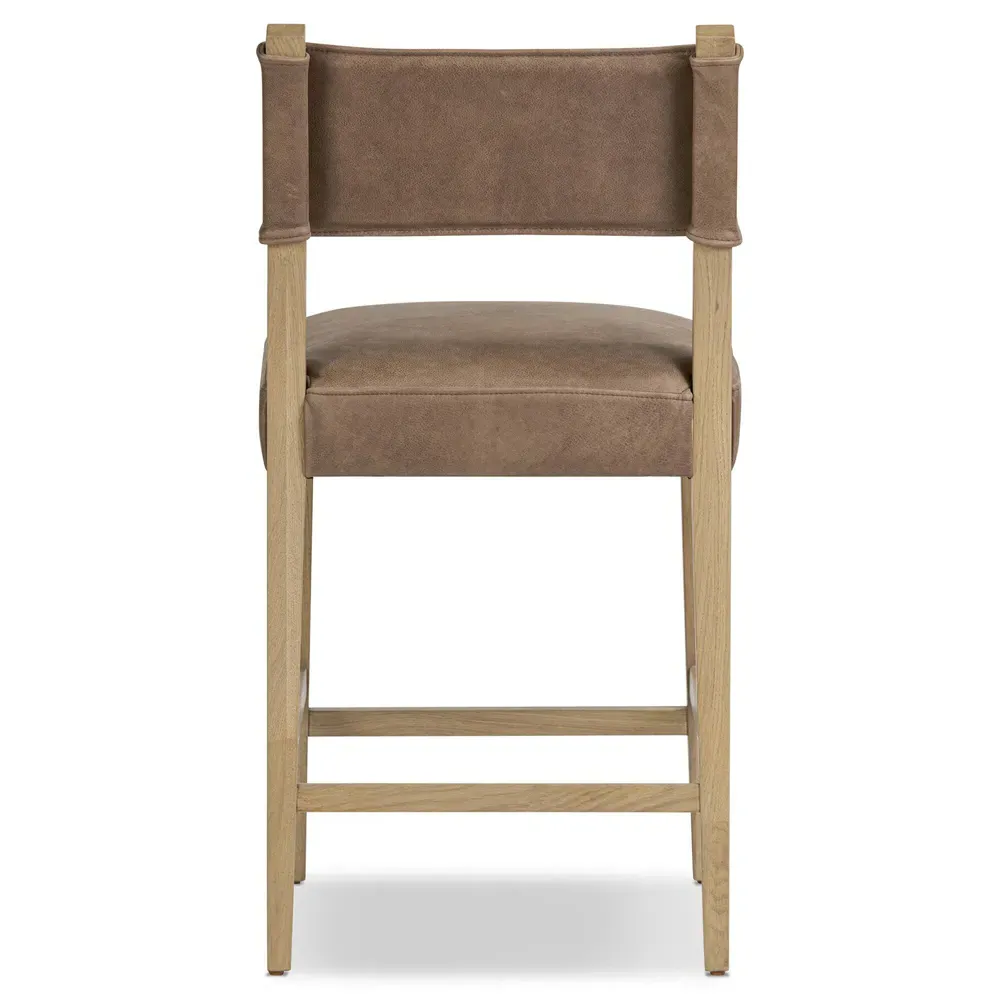Ely Counter Stool - Brown, Oak
