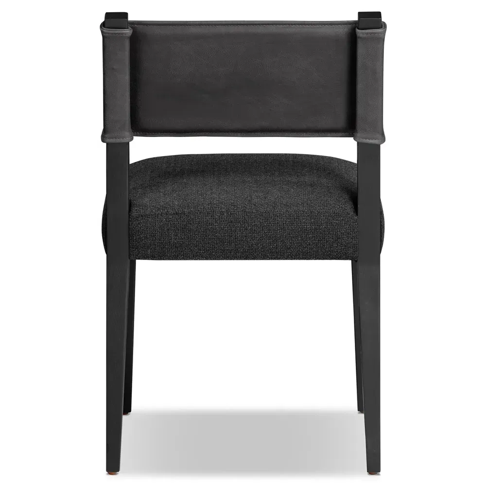 Ely Dining Side Chair - Black, Ash