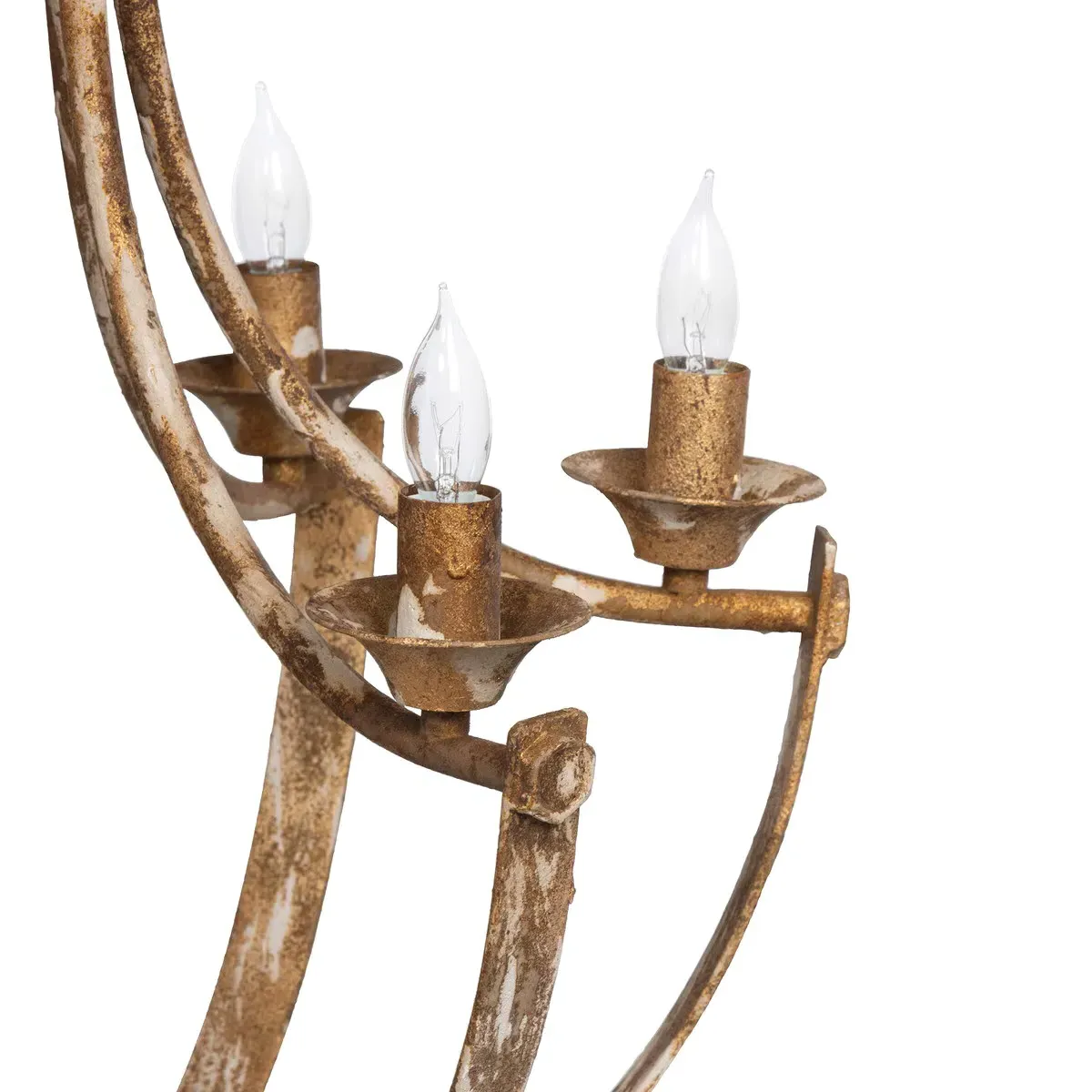 Elyndra Chandelier - Antique Gold, Iron