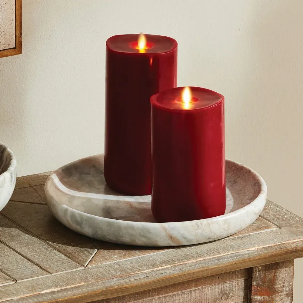 Elysia Round Decorative Tray - Brown, Marble