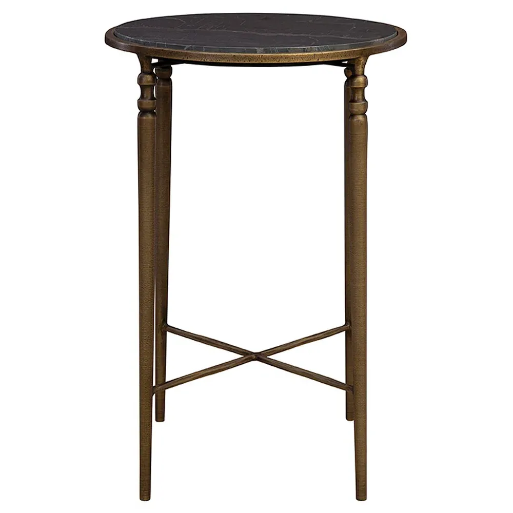 Emari Side Table - Grey, Marble