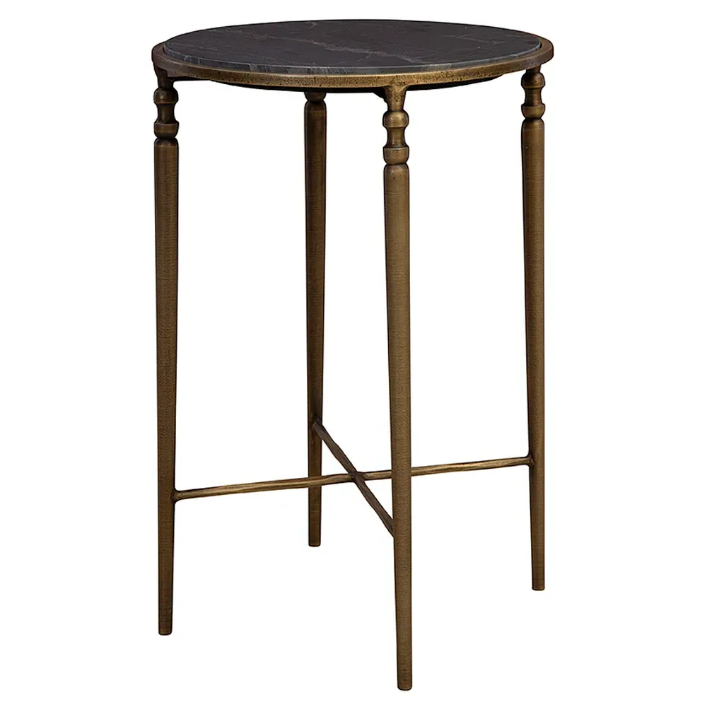 Emari Side Table - Grey, Marble image