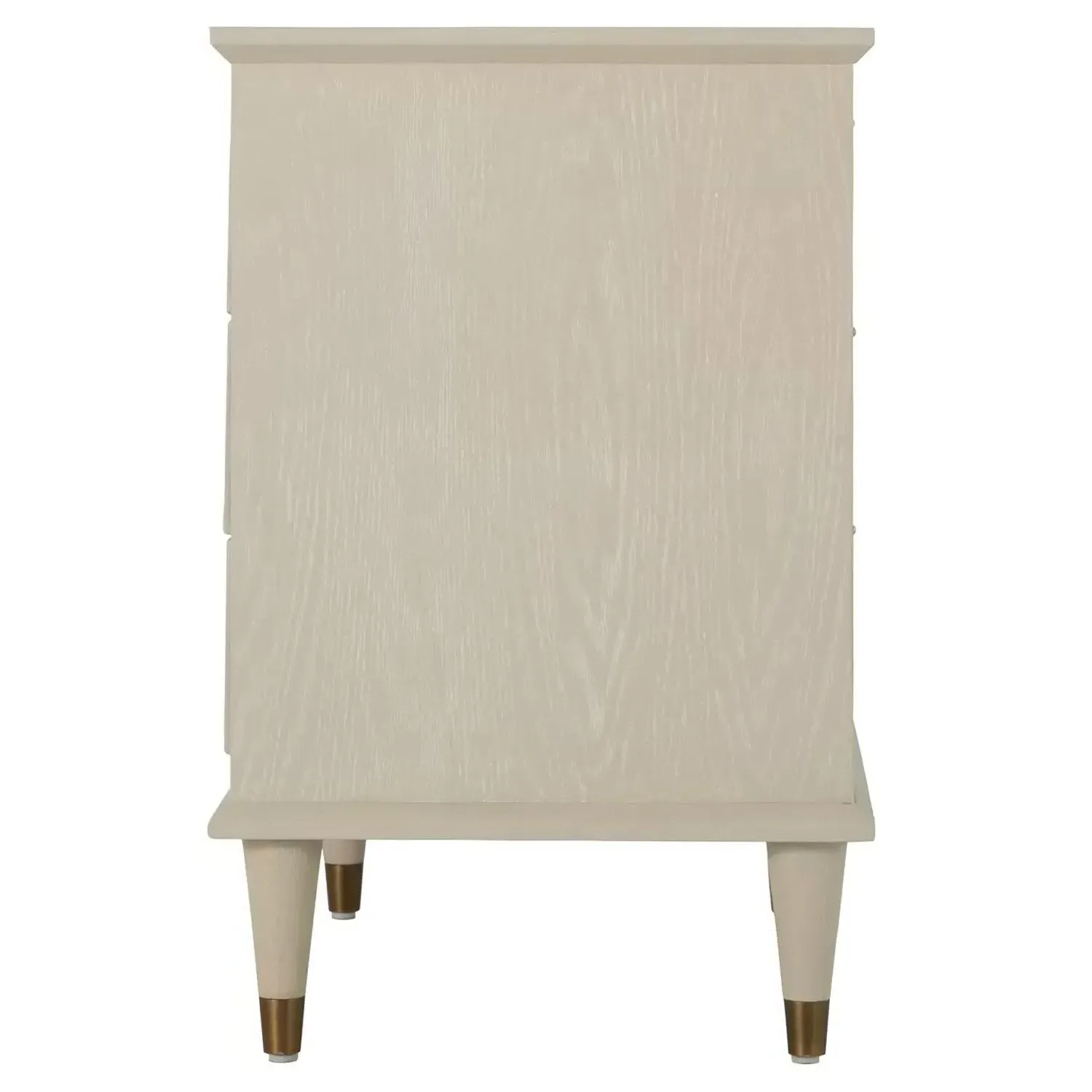 Emberly 3-Drawer Nightstand - White, Oak