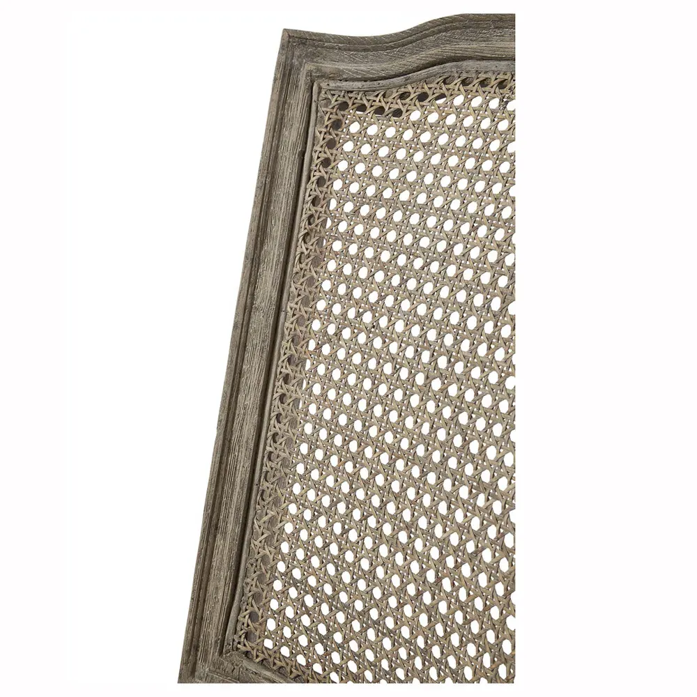 Emberly Cane Back Side Chair - Beige, Pine Wood