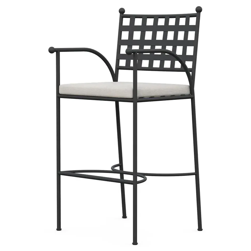 Emeline Bar Stool - Cream, Iron