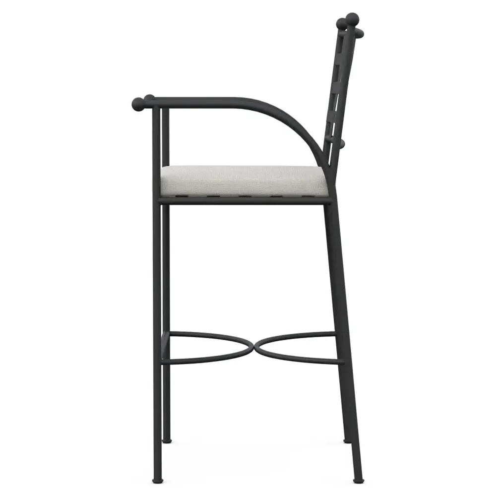 Emeline Bar Stool - Cream, Iron