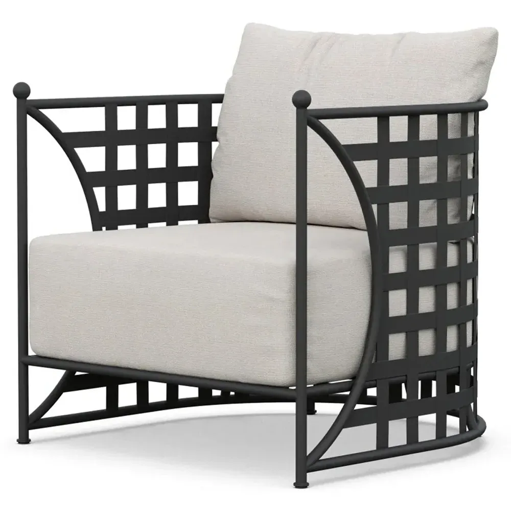 Emeline Barrel Chair - Cream, Iron