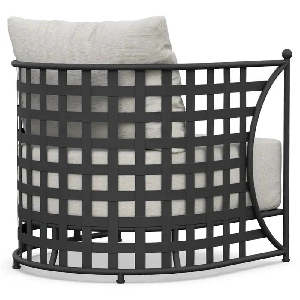 Emeline Barrel Chair - Cream, Iron