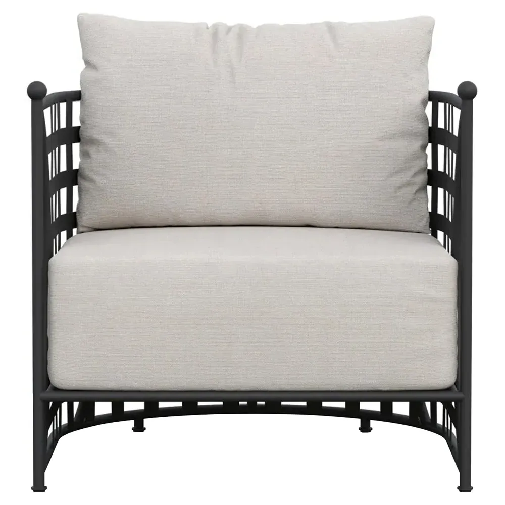 Emeline Barrel Chair - Cream, Iron