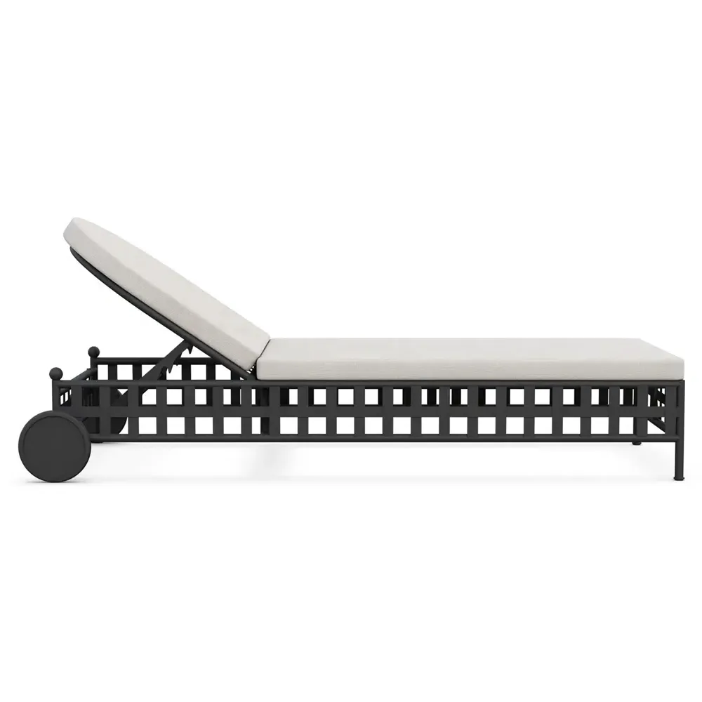 Emeline Chaise Lounge - Cream, Iron