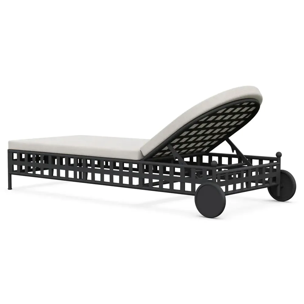 Emeline Chaise Lounge - Cream, Iron