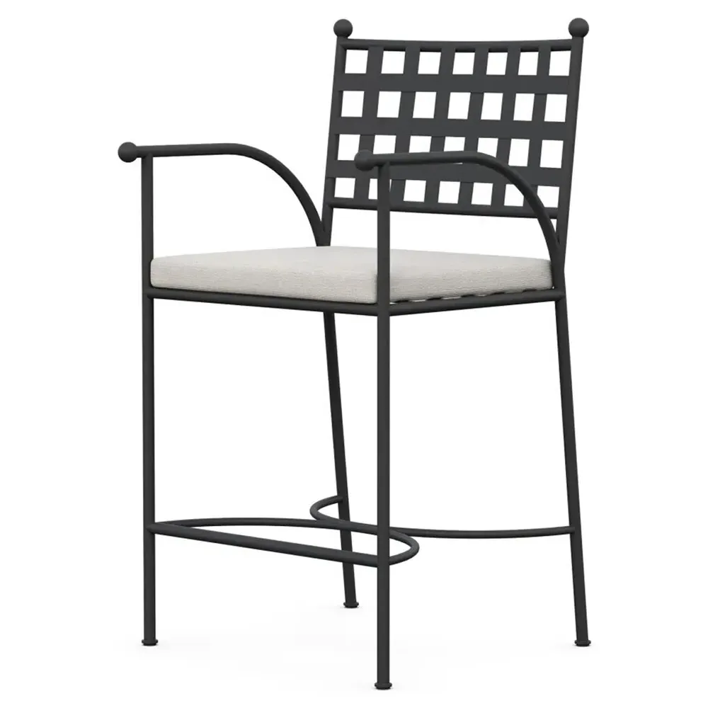 Emeline Counter Stool - Cream, Iron