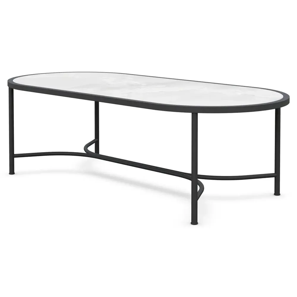 Emeline Helena Oval Outdoor Dining Table - Helena, Dekton