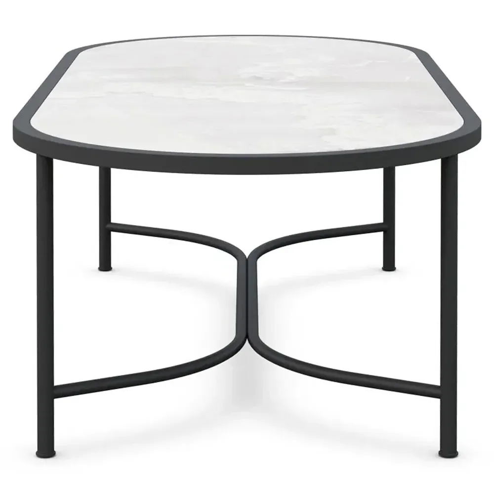 Emeline Helena Oval Outdoor Dining Table - Helena, Dekton