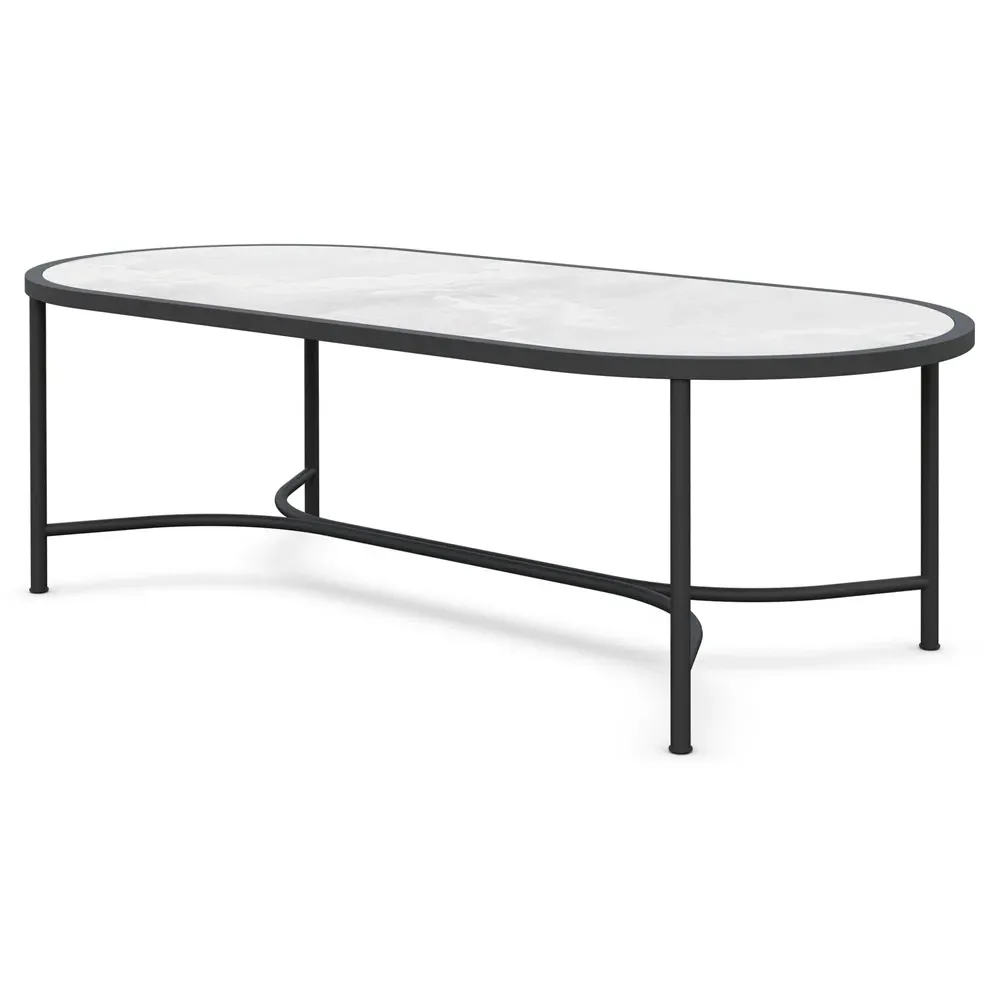 Emeline Helena Oval Outdoor Dining Table - Helena, Dekton
